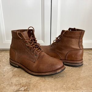 Oak Street Bootmakers Leather Trench Boots Size 11 Natural Dainite Soles, USA